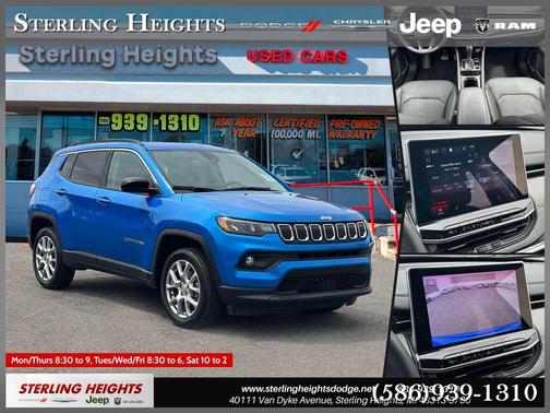 Laser Blue 2022 Jeep Compass Latitude Lux
