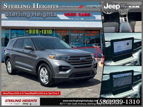 Gray Metallic 2022 Ford Explorer XLT