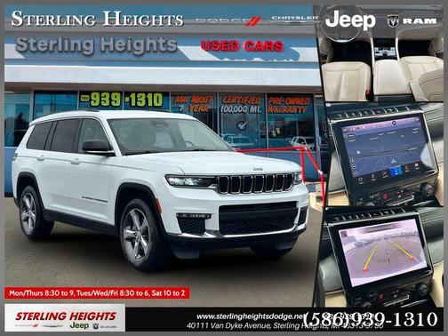 Bright White Clearcoat 2021 Jeep Grand Cherokee L Limited