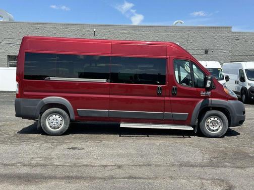 Deep Cherry Red Crystal 2018 RAM ProMaster 2500 Window Van High Roof