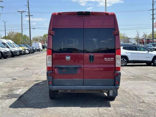 Deep Cherry Red Crystal 2018 RAM ProMaster 2500 Window Van High Roof