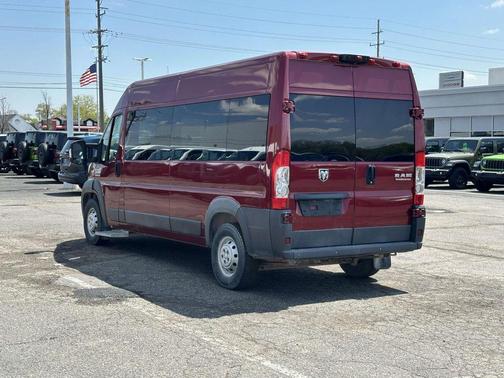 Deep Cherry Red Crystal 2018 RAM ProMaster 2500 Window Van High Roof