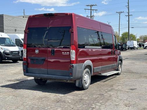 Deep Cherry Red Crystal 2018 RAM ProMaster 2500 Window Van High Roof