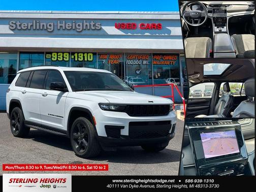 Bright White Clearcoat 2024 Jeep Grand Cherokee L Laredo