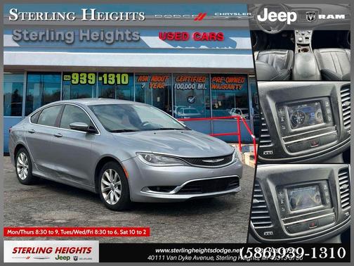 Billet Silver Metallic 2015 Chrysler 200 C