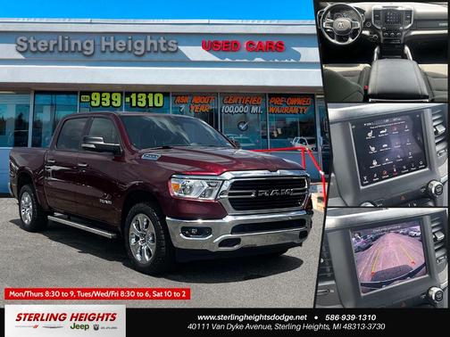 Red 2019 RAM 1500 Big Horn
