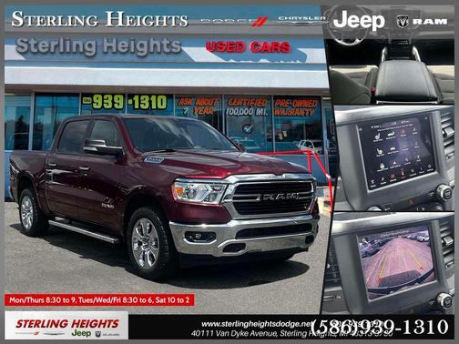 Red 2019 RAM 1500 Big Horn