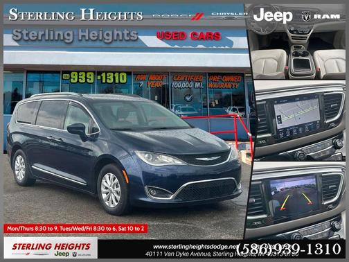 Blue Pearl 2018 Chrysler Pacifica Touring-L Plus