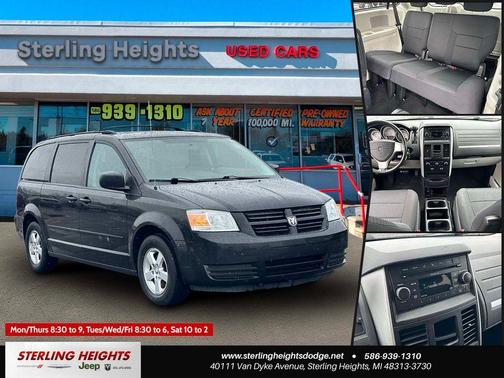 Brilliant Black Crystal Pearl 2010 Dodge Grand Caravan Hero