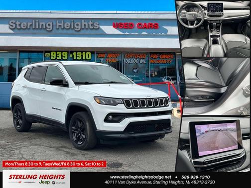 Bright White Clearcoat 2023 Jeep Compass Latitude