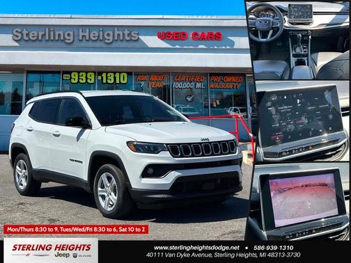 Bright White Clearcoat 2023 Jeep Compass Latitude