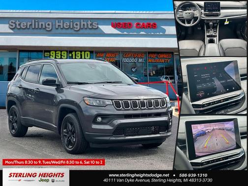 Crystal Metallic 2023 Jeep Compass Latitude
