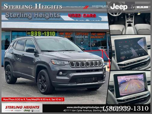 Crystal Metallic 2023 Jeep Compass Latitude