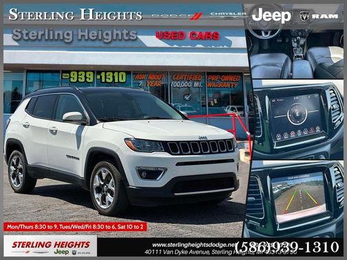White Clearcoat 2018 Jeep Compass Limited
