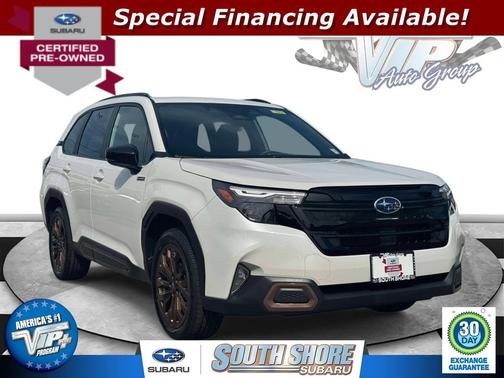 Crystal White Pearl 2025 Subaru Forester Hybrid Sport Hybrid