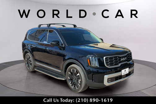 Ebony Black 2024 Kia Telluride SX V6 AWD w/ Towing Pkg, Leather, 3rd
