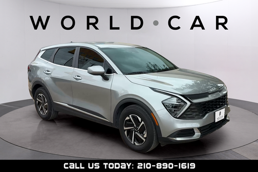 Steel Gray 2025 Kia Sportage Hybrid LX w/ Remote Keyless Entry, Rear