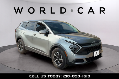Steel Gray 2025 Kia Sportage Hybrid LX w/ Remote Keyless Entry, Rear