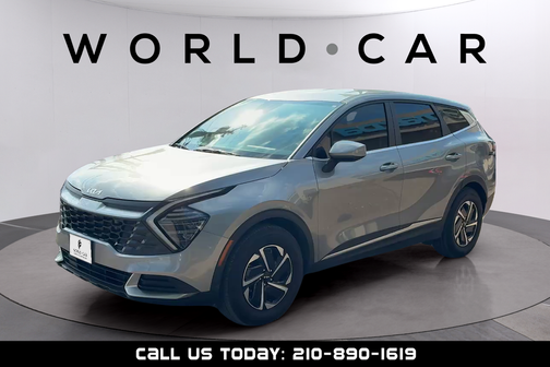 Steel Gray 2025 Kia Sportage Hybrid LX w/ Remote Keyless Entry, Rear