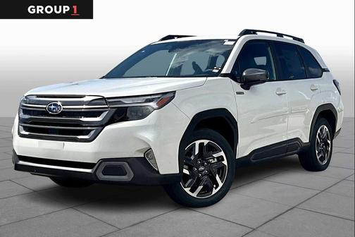 Crystal White Pearl 2025 Subaru Forester Hybrid Limited