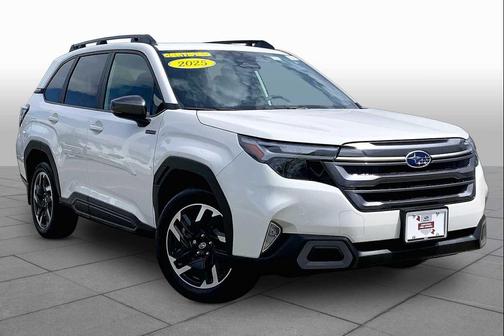 Crystal White Pearl 2025 Subaru Forester Hybrid Limited