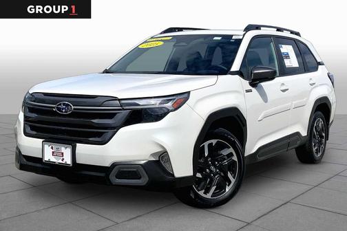 Crystal White Pearl 2025 Subaru Forester Hybrid Limited