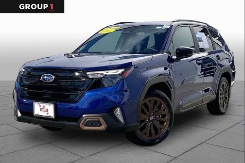 Sapphire Blue Pearl 2025 Subaru Forester Hybrid Sport