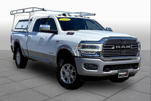 Bright White Clearcoat 2021 RAM 2500 Laramie Crew Cab 4x4 6'4' Box