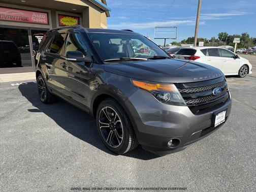 White Platinum Metallic Tri-Coat 2015 Ford Explorer Sport