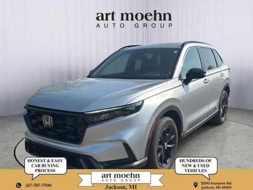 Lunar Silver Metallic 2024 Honda CR-V Hybrid Sport-L