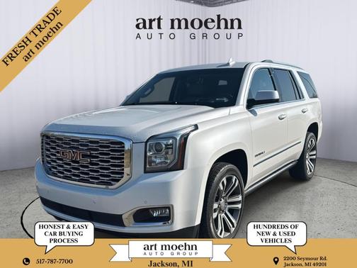 White Frost Tri-Coat 2019 GMC Yukon Denali
