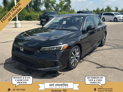 Crystal Black Pearl 2024 Honda Civic EX