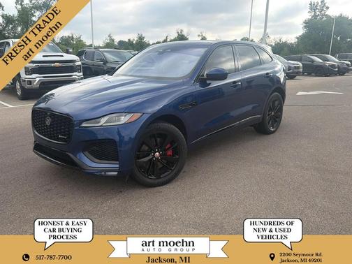 Bluefire Metallic 2021 Jaguar F-PACE R-Dynamic S