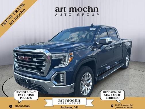 Pacific Blue Metallic 2019 GMC Sierra 1500 SLT