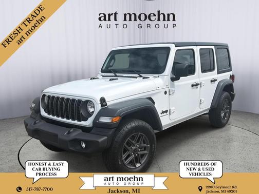 Bright White Clearcoat 2025 Jeep Wrangler Sport