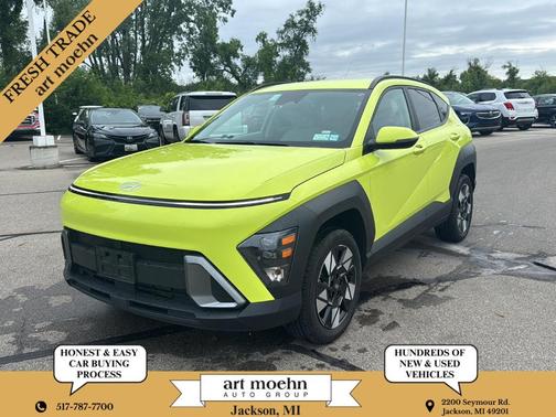 Yellow 2024 Hyundai KONA SEL