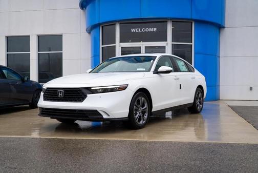 Platinum White Pearl 2025 Honda Accord Hybrid EX-L