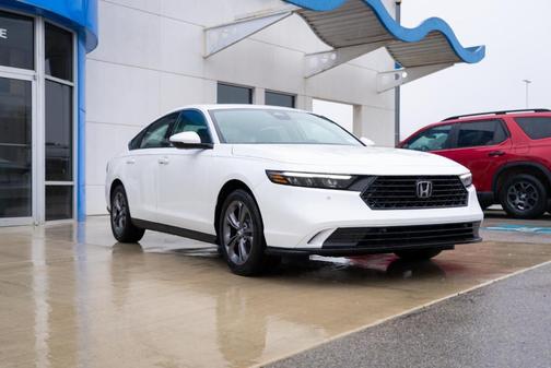Platinum White Pearl 2025 Honda Accord Hybrid EX-L