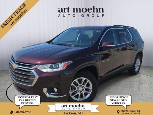 Black Currant Metallic 2019 Chevrolet Traverse LT Cloth