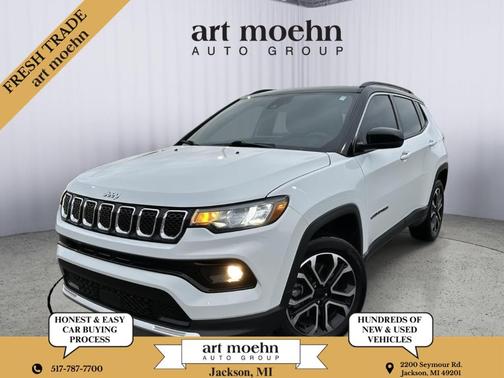 Bright White Clearcoat 2023 Jeep Compass Limited