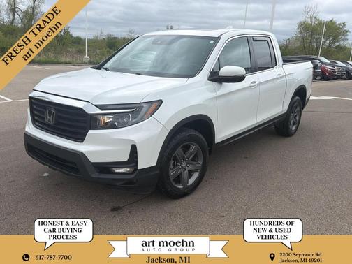 Platinum White Pearl 2022 Honda Ridgeline RTL