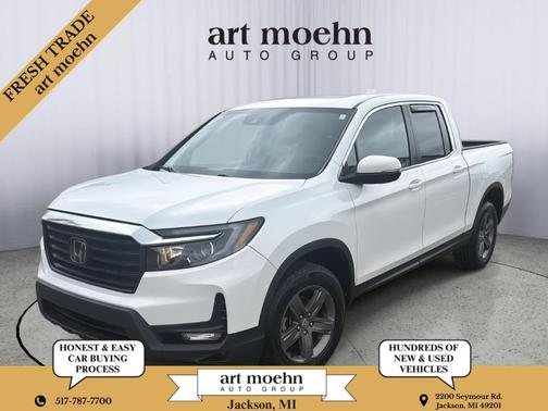 Platinum White Pearl 2022 Honda Ridgeline RTL