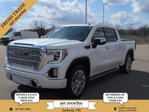 White Frost Tri-Coat 2021 GMC Sierra 1500 Denali