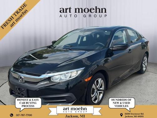 Crystal Black Pearl 2017 Honda Civic LX