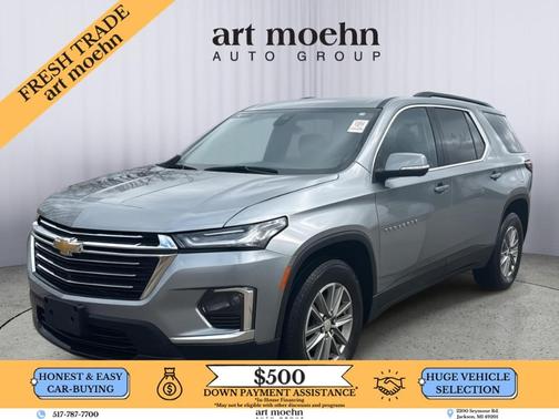 Sterling Gray Metallic 2023 Chevrolet Traverse LT Cloth
