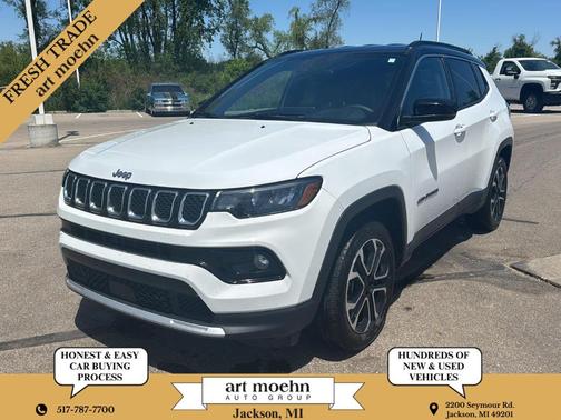Bright White Clearcoat 2023 Jeep Compass Limited