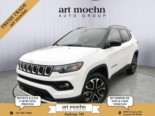 Bright White Clearcoat 2023 Jeep Compass Limited