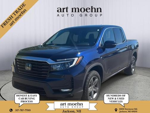 Obsidian Blue Pearl 2022 Honda Ridgeline RTL-E