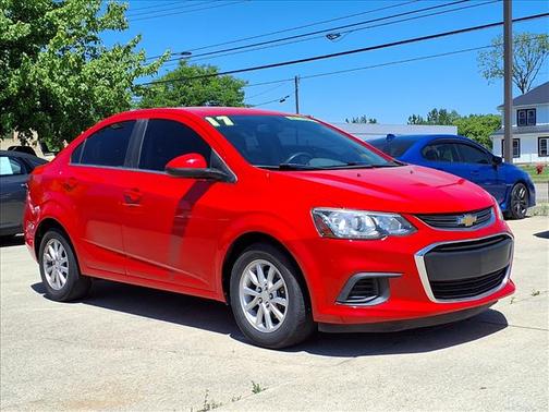 Red 2017 Chevrolet Sonic LT