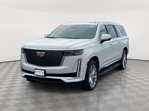Crystal White Tricoat 2023 Cadillac Escalade ESV Premium Luxury